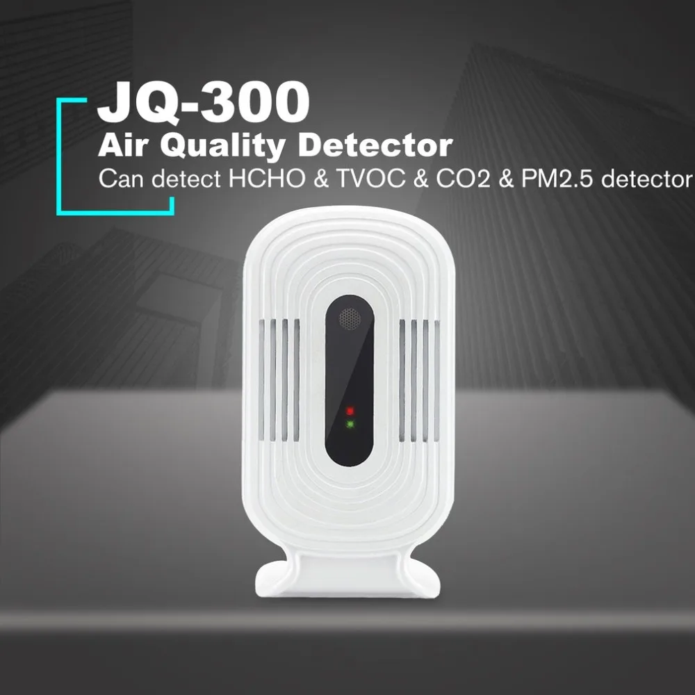 Wifi домашний счетчик смога PM2.5/HCHO/TVOC/CO2 Монитор температуры и влажности воздуха анализатор качества воздуха детектор газа анализатор JQ-300