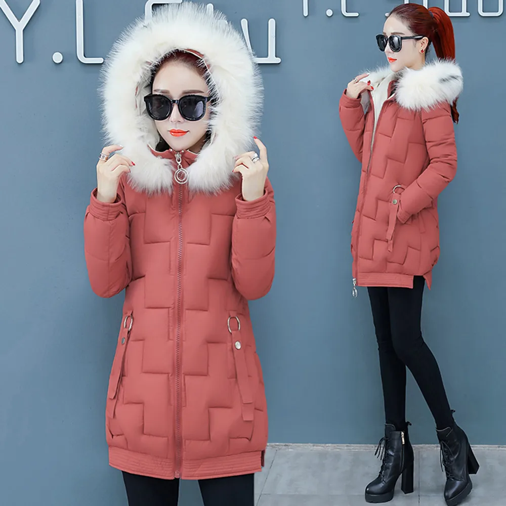 Новинка 2019 года модная облегающая зимняя куртка PinkyIsBlack с мехом женское теплое
