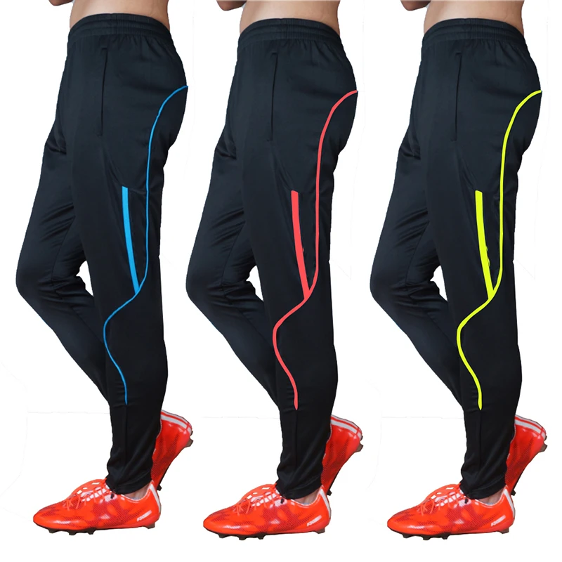 Shinetone Men's Soccer pants Jogging Fitness Workout Running Sports Football pants With Pocket Zipper Soccer Trousers soccer pants
