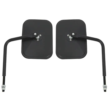 

2pcs Driving Door Off Mirror Adjustable Easy Install Replacement Side View Hinge Mount Shake Proof Rectangular For Jeep JK JL JT