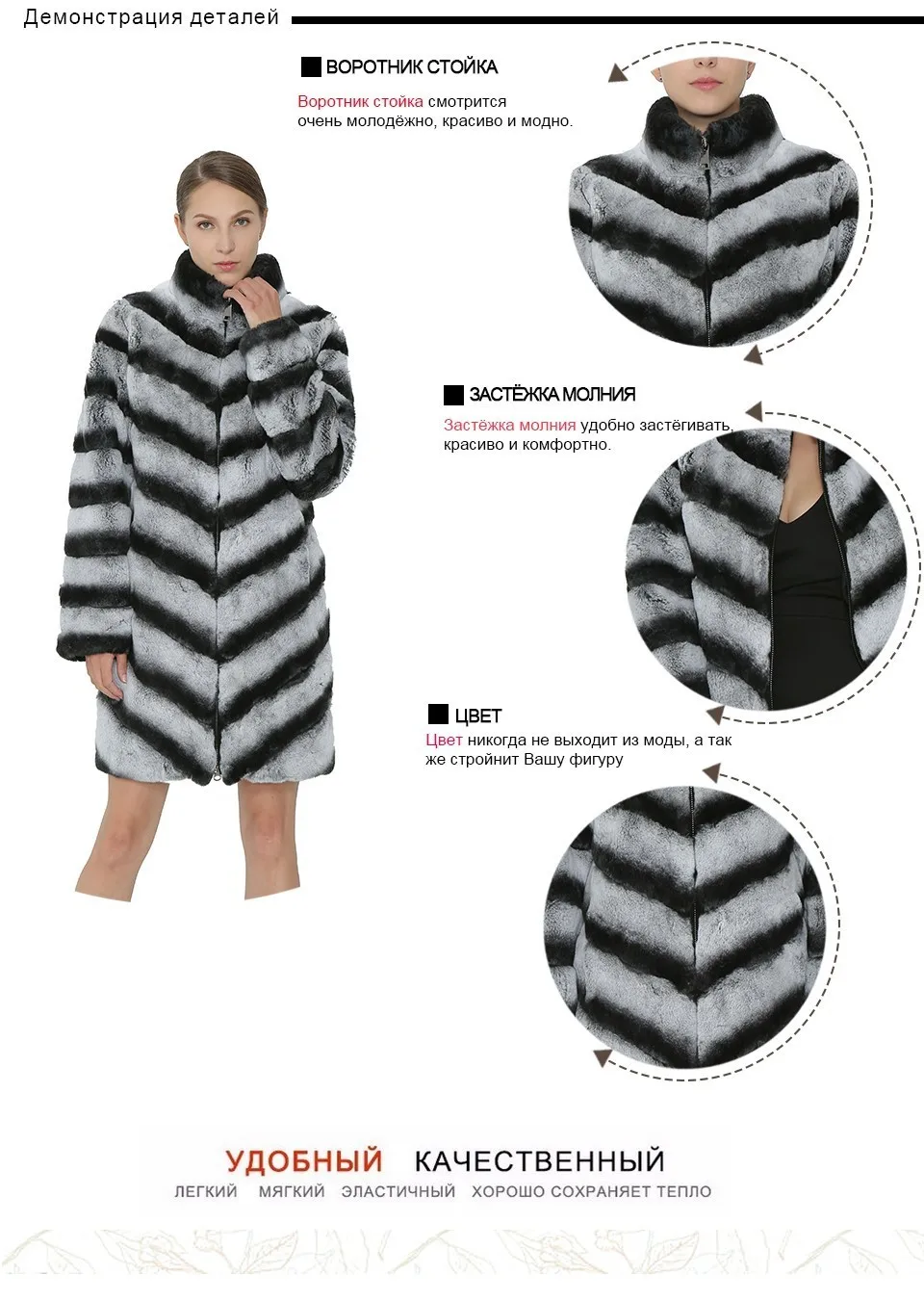SARSALLYAWinter Women Rex Rabbit Coat Real Natural Fur Coat Fashion Warm Jacket Real Rabbit Fur Coats Vest Femme Outerwear