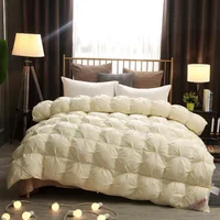 Juste de couette en coton matelassé de luxe, 95% duvet d'oie, couverture d'optique d'hiver, confortable dédiée aux hôtels cinq étoiles, document solide 4