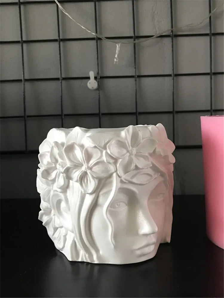 cimento diy concreto vaso de flores silicone