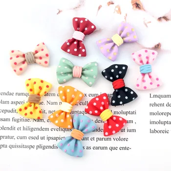 

Wave point Bowknot Crafts Resin Flatback Cabochon Scrapbooking DIY Jewelry Decorations Hair Clips Headwear Accessories