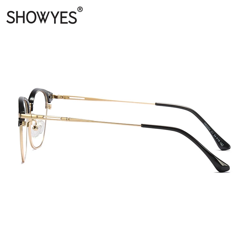 SHOWYES, компьютерные очки, анти-синие, мужские, металлические, большие размеры, игровые, простые очки, женские, радиационная блокировка, очки, Propect Eye 041