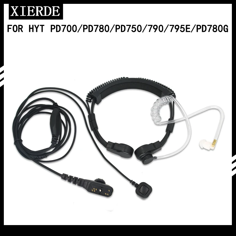 Xierde Auricolare Adatto Per Hytera Hyt Pd700 Pd702G Pd752 Pd780 Pd785 Pd785G Pt580H Ecc Walkie Talkie Gola Cuffia Di Controllo