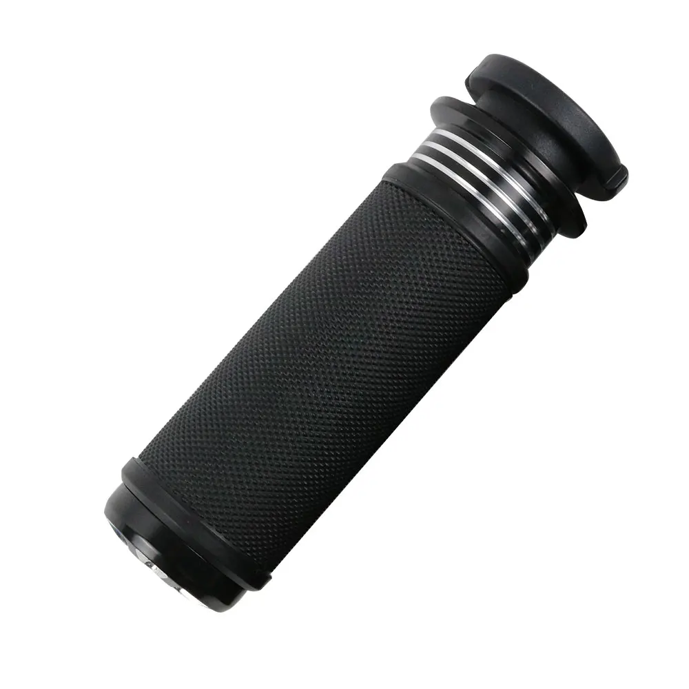 Motorcycle 1" 25mm Handlebar Hand Grips Aluminum+Rubber For Harley Sportster Touring Dyna Softail V-Rod VRSC