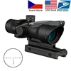 4X32 Hunting Riflescope - Real Fiber Optics Green Red Dot Illuminated Etched Reticle - Tactical Optical Sight 1
