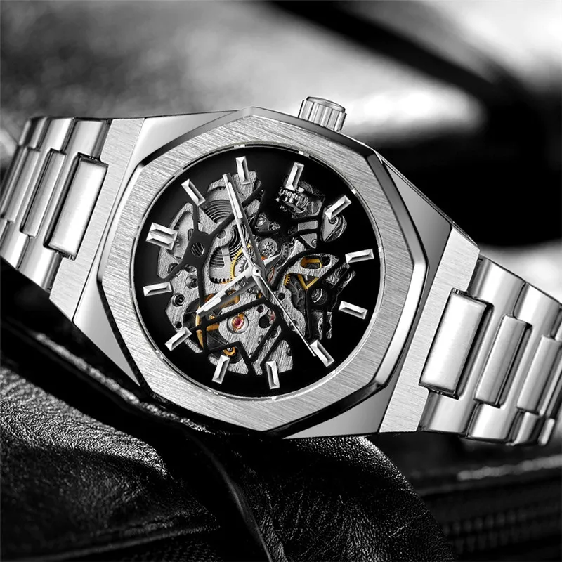Mechanical Watch Men Automatic Mechanical Wristwatch Military Army Sport