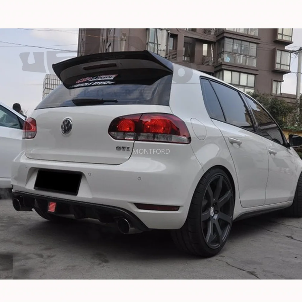 Стайлинг автомобиля для Volkswagen VW Golf 6 MK6 GTI R GTI/R20 спойлер 2008-2013 из АБС-пластика