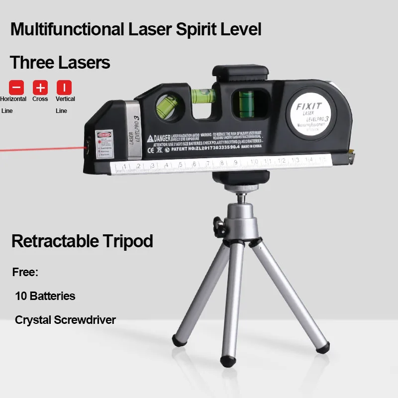 Laser spirit level with tripod online