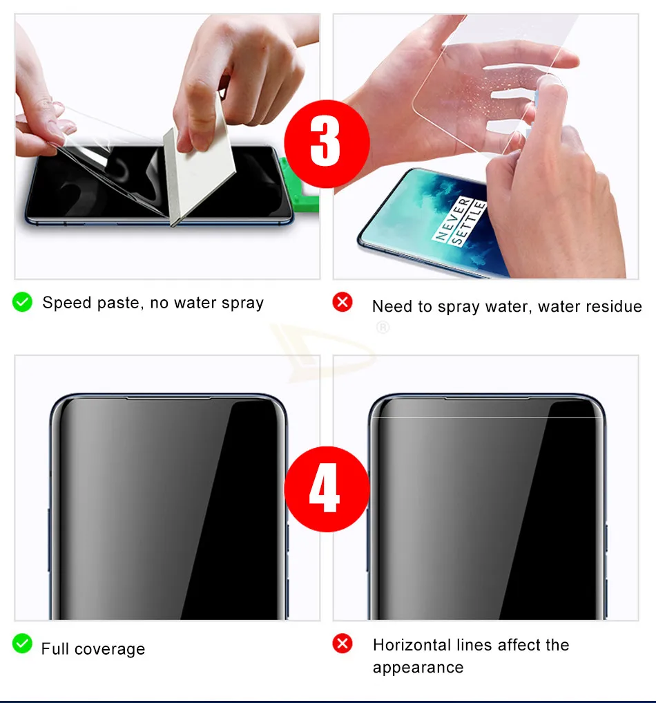 1-3 шт 100D полное покрытие мягкая Гидрогелевая пленка для Oneplus 7T 7 Pro Защита экрана для Oneplus 6 6T 5 5T защитная пленка не стекло