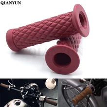 Универсальный мотоцикл 7/" 22 мм винтажный резиновый руль для мотоцикла для Suzuki GSX1400 GSF650 GSX650F GSX1250 F/SA TL1000S K5