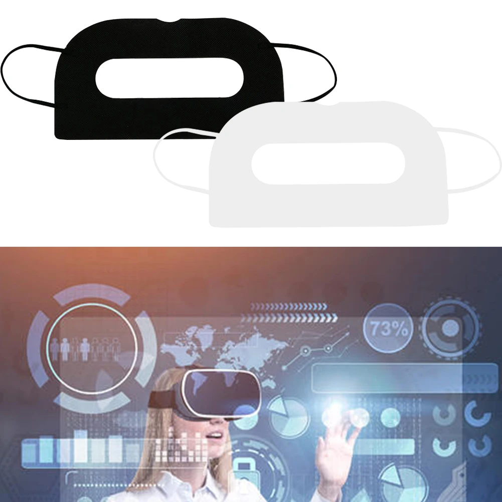 100 шт Универсальная одноразовая домашняя дышащая VR гигиеническая маска для глаз очки защитные аксессуары чехол для гарнитуры