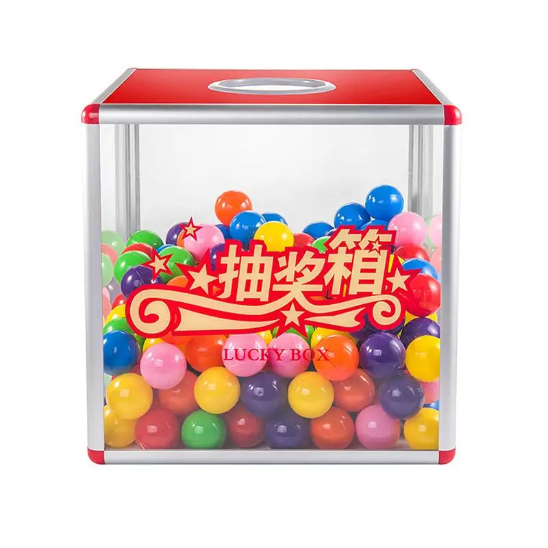 Прозрачная коробка Lucky Box съемная рекламная лотерейная из алюминиевого сплава и