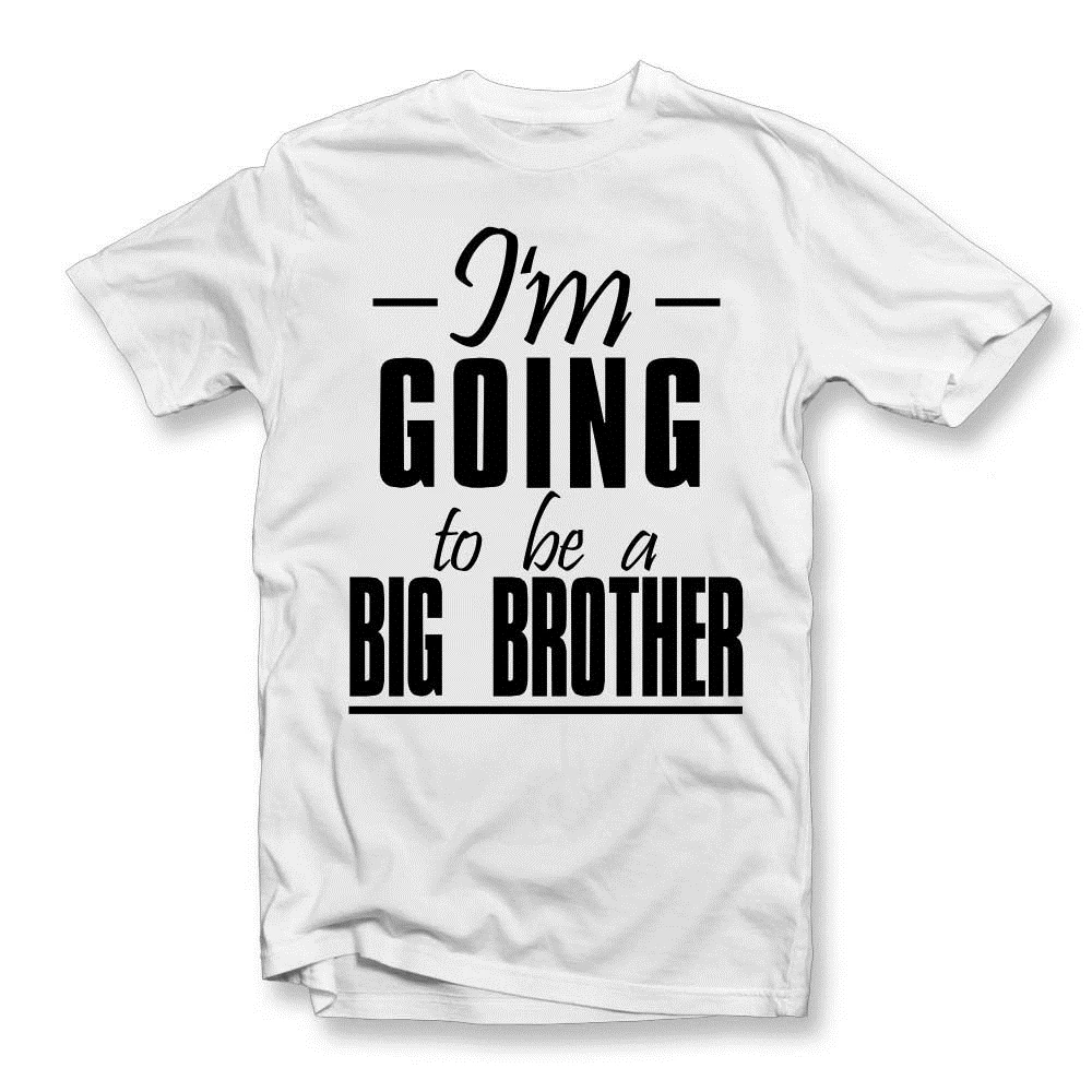 Футболка с надписью I Going To Be A Big Brother футболки Birth annotion милая летняя стильная