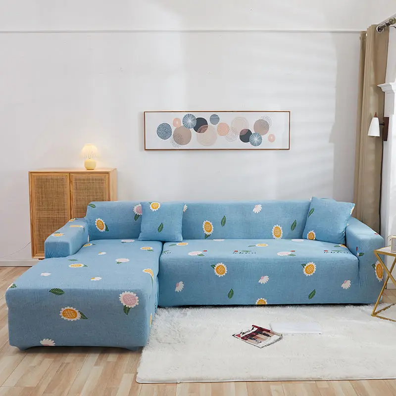 

Elastic printing sofa cover multicolor living room sofa chair home decoration 1/2/3/4 seat pet stretch polyester sofa cover
