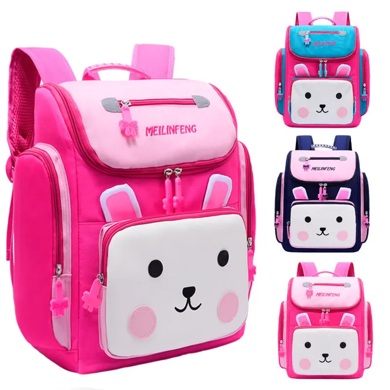 

Kanu Peter Schoolbag for Elementary School Students GIRL'S Burden Relieving Waterproof Wearable Cartoon Cute Large-Volume Hipste