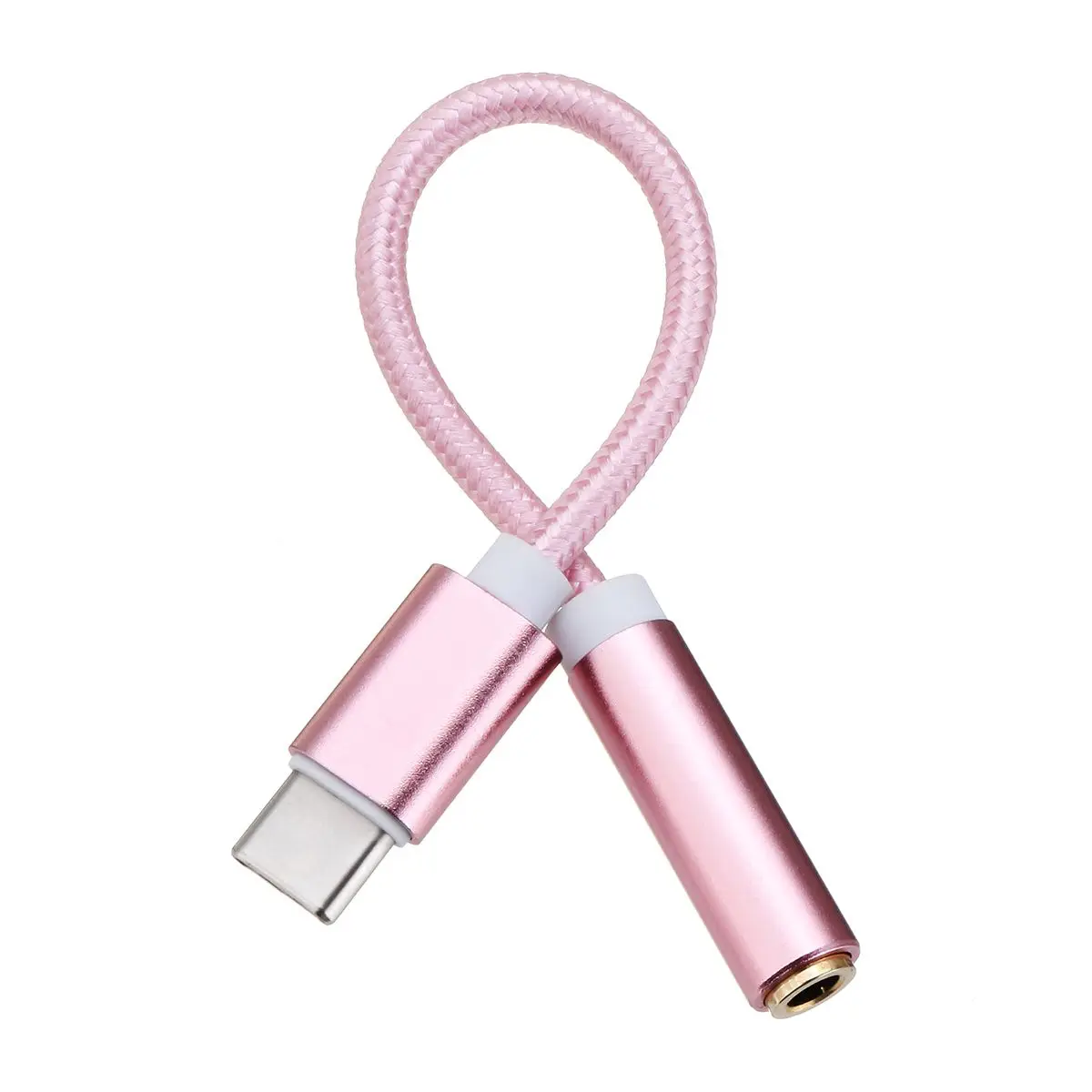 Usb адаптер Тип C до 3,5 мм аудио разъем зарядное устройство адаптер кабель для наушников для samsung S9 Usb микро кабель Prolunga Usb - Цвет: Pink