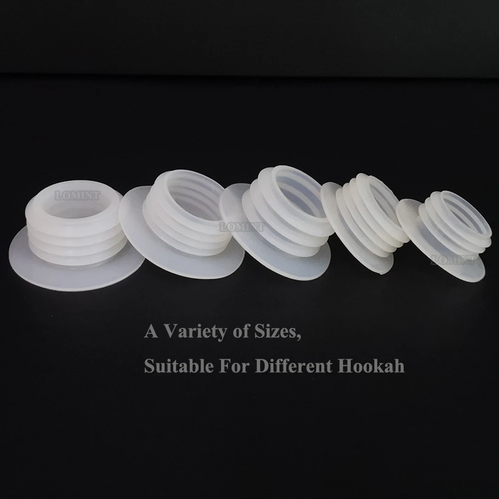 LOMINT Different Sizes Silicone Base Grommets For Hookah Shisha Glass Bottle Rubber Accessories High Quality Materials LM-G015 4