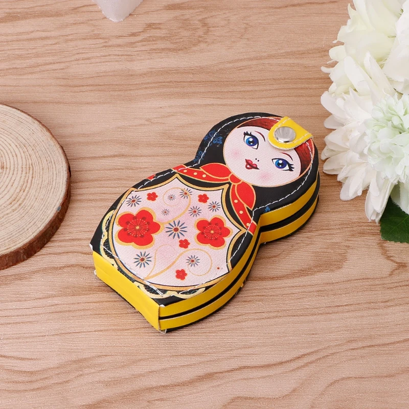 6Pcs Professional Manicure Cleaner Case Cuticle Clipper Pedicure Russian dolls M7DB