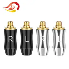 QYFANG MMCX наушники Pin позолоченный Аудио разъем провода разъем «сделай сам» штекер металлический Адаптер для Se425 Se525 Se535 Se846 HiFi гарнитура