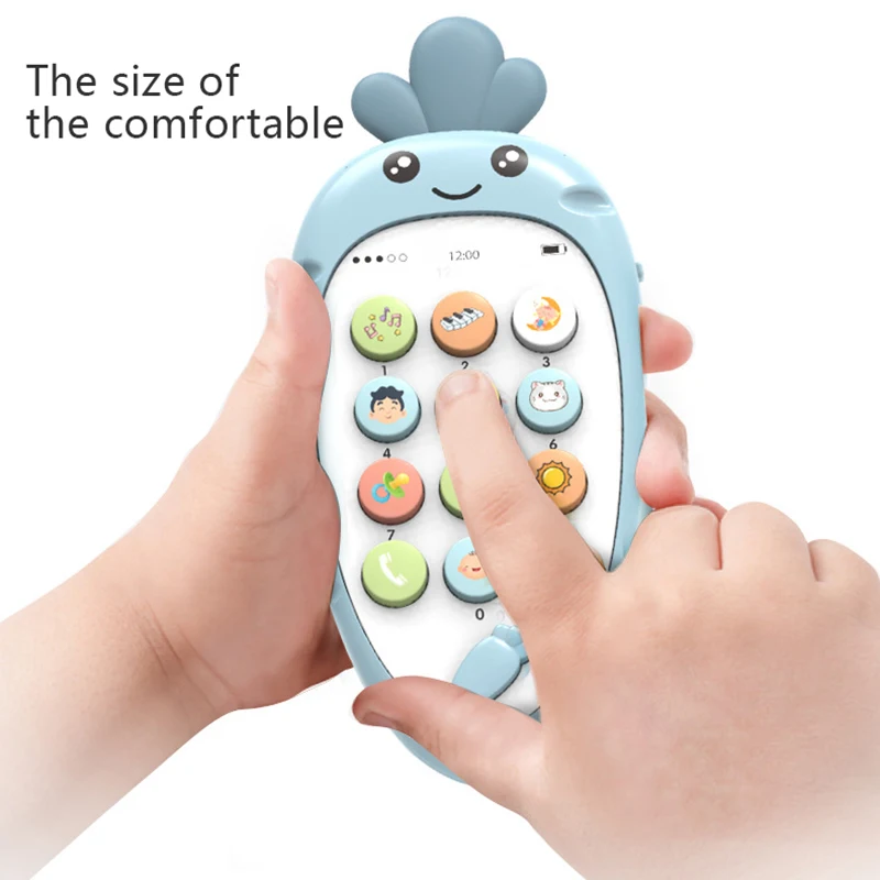 Электронная игрушка мультфильм телефон детский, для мобильного телефона Телефон обучающие игрушки музыкальная игрушка детский грызунок