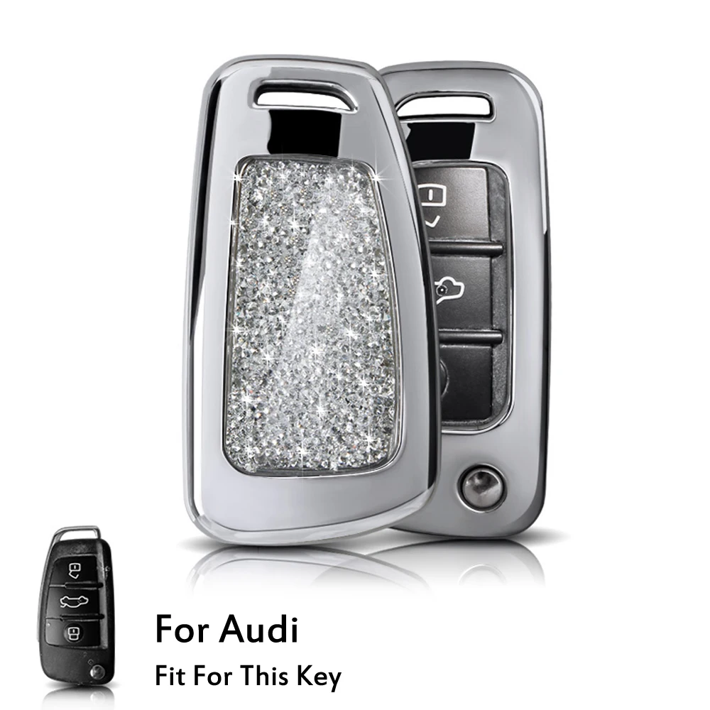 Крышка ключи чехол для Audi R8 A1 A3 A4 A5 A6 A7 A8 Q3 Q5 Q7 C5 S1 S3 RS6 TT 2005-2013 сумка для ключей защитой авто аксессуары