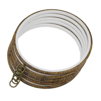 

5pcs 25cm 21cm 16cm 13cm 10cm Embroidery Quilting Hoops Resin High Elasticity Cross Stitch Sewing Needlewoks Embroidery Hoops