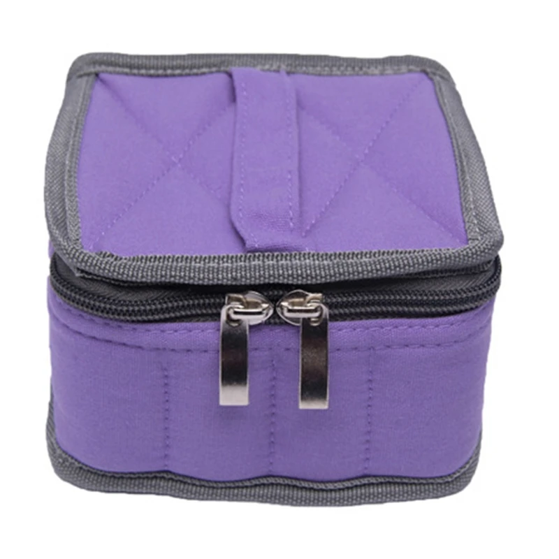 Purple 16 сеток сумка для хранения эфирного масла удобный чехол для хранения эфирного масла 10 мл/15 мл бутылки - Цвет: Purple