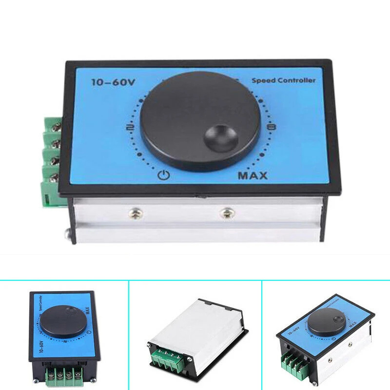 DC 10-60V 12V 18V 24V 48V 20A PWM контроллер скорости двигателя постоянного тока плавный пусковой переключатель