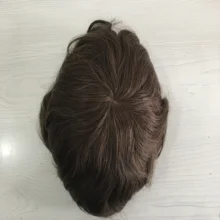 Tsingtaowig, мужской парик Мужская система волос может быть отправлена немедленно