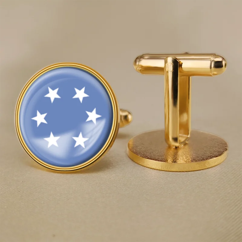 

Seal of Trust Territory of the Pacific Islands of United States of America Flag Cufflinks