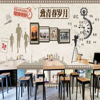 

milofi custom large wallpaper mural nostalgic to youth years background wall