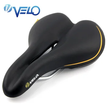 

Velo Bicycle Saddle Pro Mtb Saddle Wide Comfortable Padded Hollow Bicycle Seat Men's Saddle Pu Leather Mountain Bike Saddle