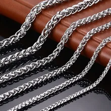 Necklace Fashion Long-Chain Stainless-Steel Jewelry Male-Accessories Gifts Hip-Hop Men