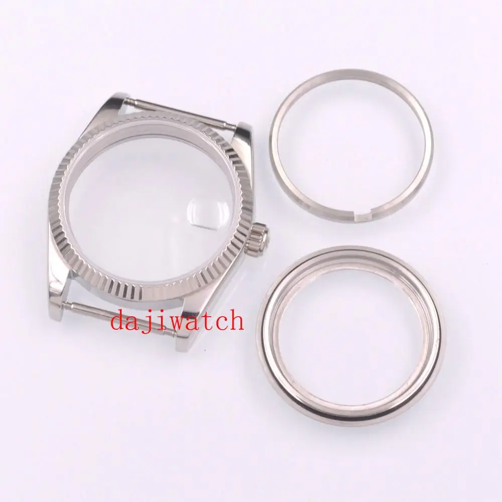 

Parnis 36mm silver gold case Sapphire glass case suitable for ETA 2836, Miyota 8205 8215 821A 82 series, Pearl DG 2813 3804 move