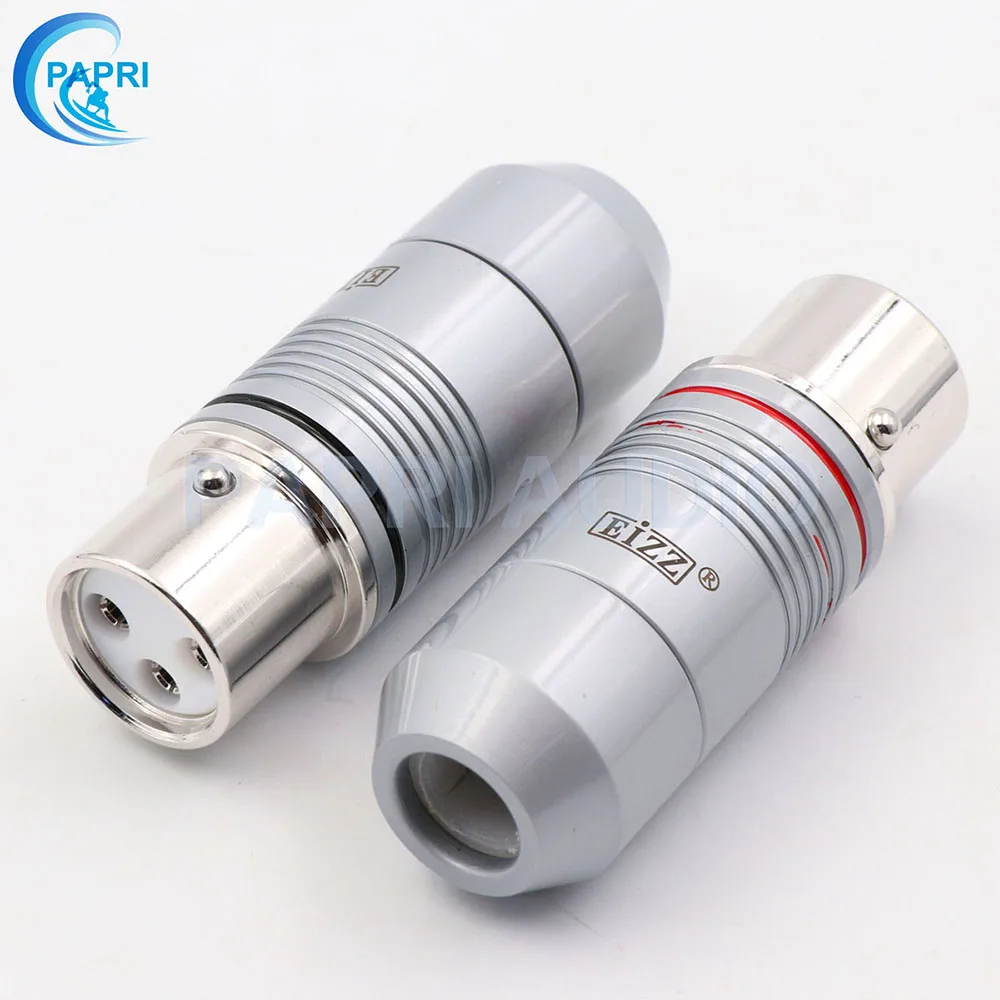 PAPRI High End 3 Pin Женский Платиновое Покрытие XLR Jack разъем для аудио усилителя лот/2 шт