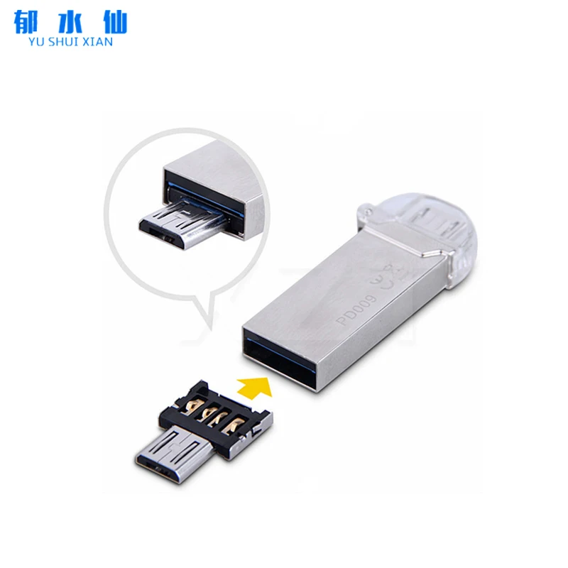 Мини микро USB к разъему OTG кабель адаптер для флэш-накопителя Samsung Android планшета ПК