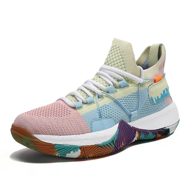 Basketball shoes with rainbow bottom Clearance
