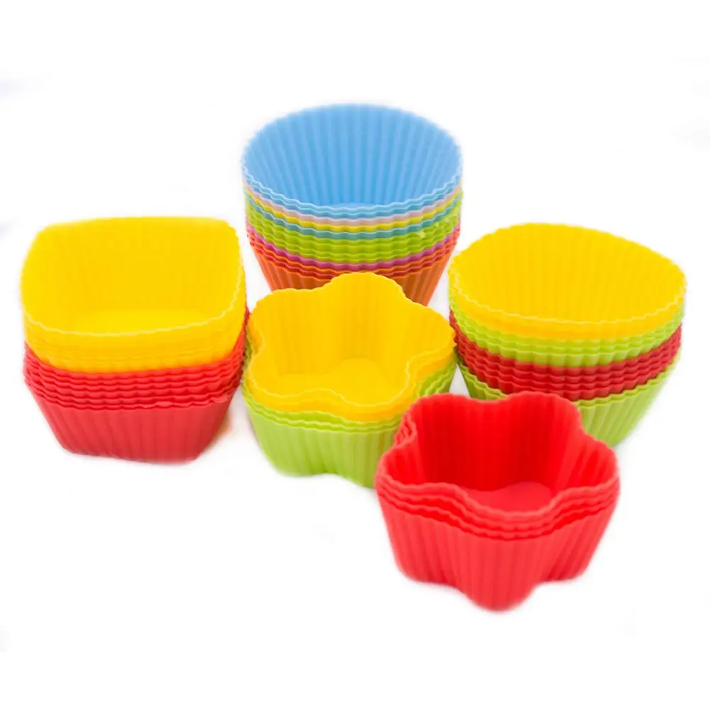 

Brand New 7CM Silicone Cake Cupcake Cup reusable Bakeware Baking Silicone Mold for DIY Pastry Muffin Cupcake