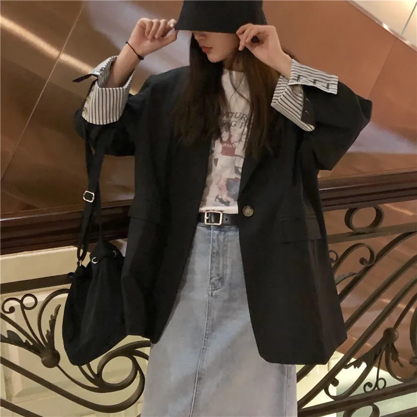 

Korean-style New Style Small Suit Coat Women's Tennis Red New Style JK Suit Casual Loose-Fit Jacket