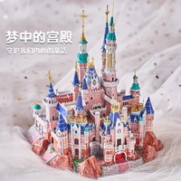 MMZ MODEL 3D Metal Puzzle IRON STAR Dream Castle Model kits DIY Assemble Model Toys Gift for Girlfriend 1