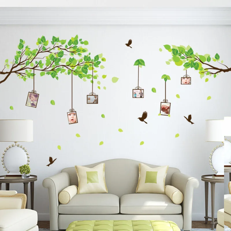 Removable Wall Stickers Wholesale Creative Photo Stickers Home Living Room Bedroom Photo Wall Stickers Tree AM914 Memory Forest