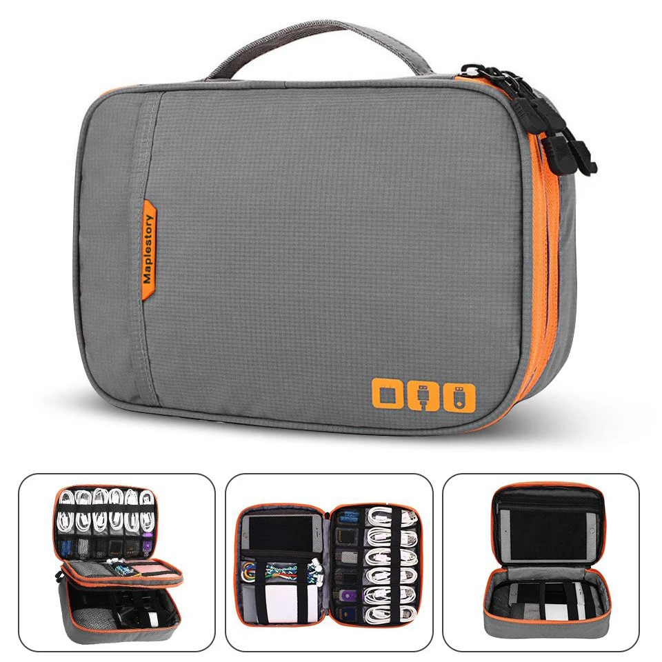 Case Storage-Bag Cables Hard-Drives Electronic-Accessories Charge Kindle for I-Pad Mini