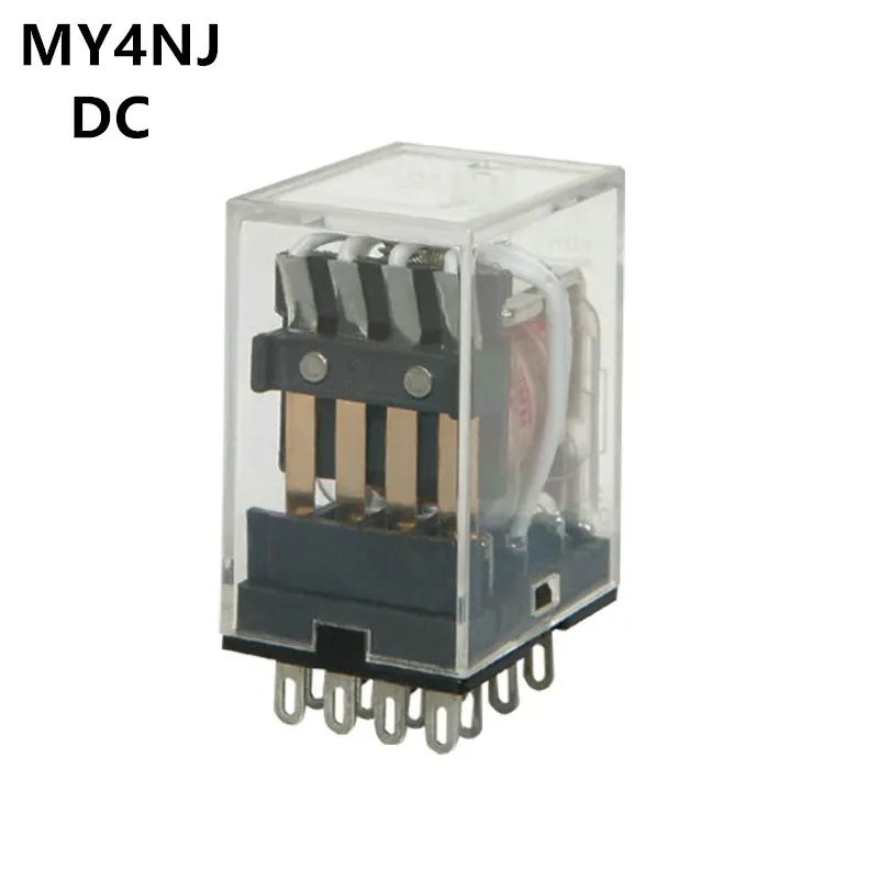 

1PCS new pattern LED MY4 General Purpose Relay 4pdt,14pins relais DC 12V 24V 36V 48V 110V 220V MY4NJ relay switch
