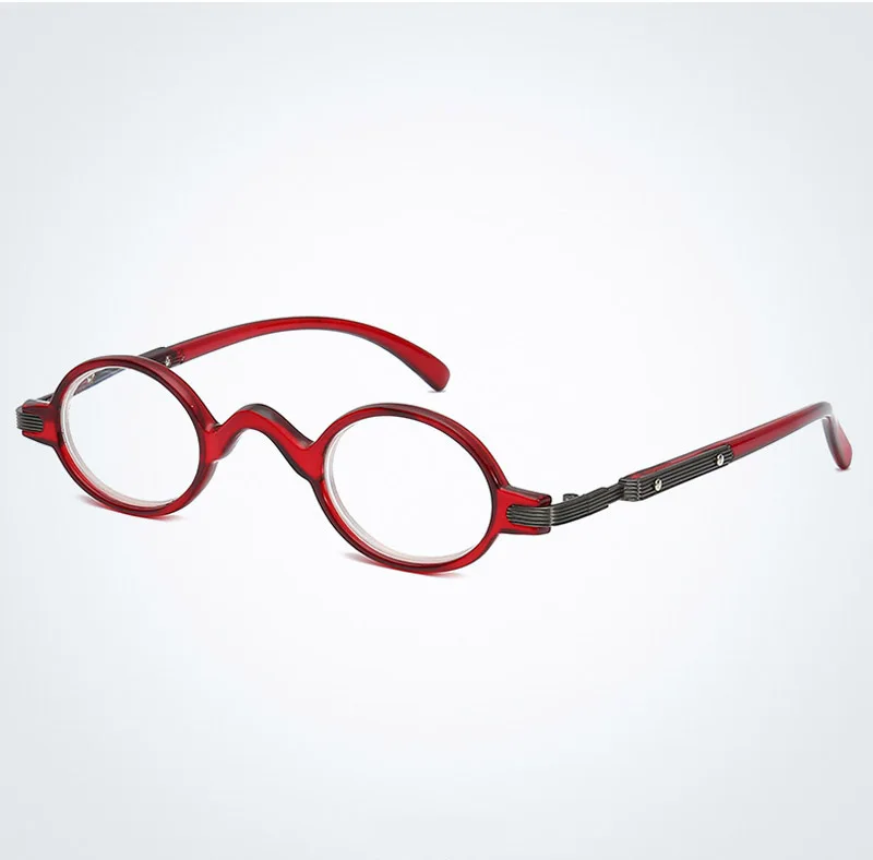Женские очки для чтения, маленькие очки в круглой оправе, модные мужские очки для чтения - Цвет оправы: Красный