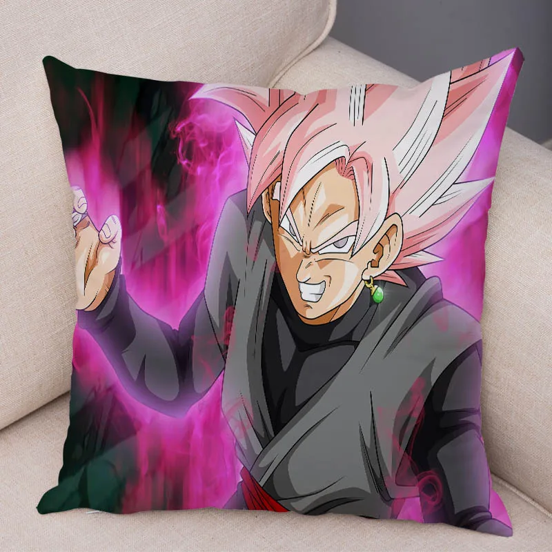 6 Супер Saiyan Dragon Ball наволочка для дивана Наволочка на подушку мультяшная мягкая короткая плюшевая 45*45 см Декор Япония наволочка с аниме - Цвет: 6