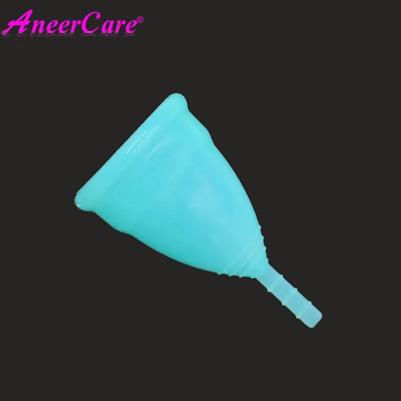 Aneercare Женская менструальная чашка для женщин уход при менструации женской гигиены силиконовая менструальная чашка вагинальная чашка - Цвет: blue