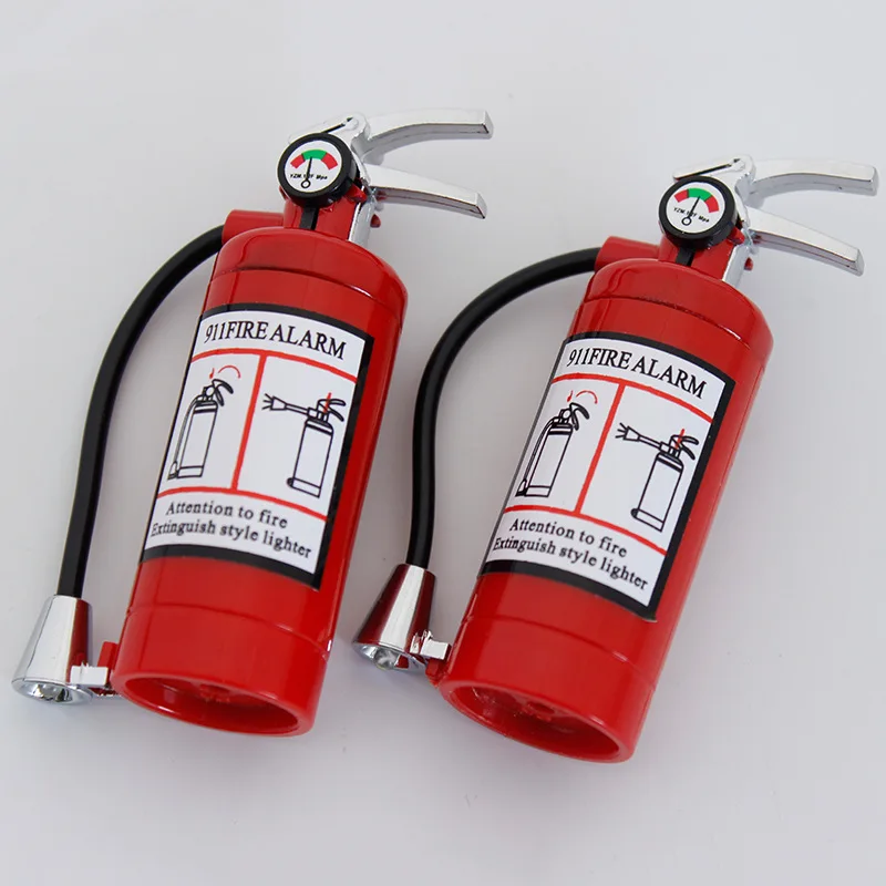 Unusual Fire Extinguisher Gas Lighters, Mini Cigarette Lighter, Cigar Pipe Gadgets for Men Gift